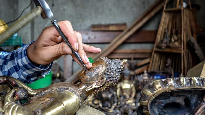 metal sculpture production
