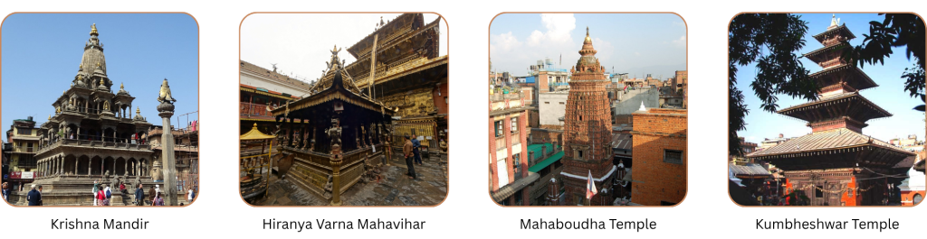 Temples in Patan Durbar Square