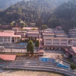 Private school in Lalitpur Nepal with modern academic buildings and sports facilities